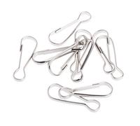 ZYKEJJDDAK Lot de 10 crochets en acier inoxydable pour perroquet, balançoire, perchoir à mâcher