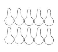 ZYKEJJDDAK Lot de 10 crochets en acier inoxydable pour perroquet, balançoire, perchoir à mâcher