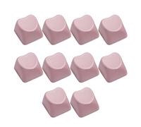 ZYKEJJDDAK Lot de 10 touches ergonomiques en forme de cœur 1U - Durabilité - Anti-décoloration - Pour claviers mécaniques