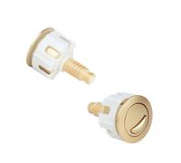 ZYKEJJDDAK Lot de 2 boutons de chasse d'eau à tête ronde - Double poussoir - Accessoire de salle de bain élégant pour WC