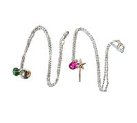 ZYKEJJDDAK Lot de 2 colliers uniques en cristal avec pendentif en forme de chapeau de magicien, collier vintage