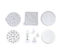 ZYKEJJDDAK Lot de 3 moules réutilisables en silicone sur le thème marin pour décoration d'ancres de phare