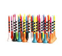 ZYKEJJDDAK Lot de 30 tees colorés incassables pour golfs longs et hauts accessoires d'entraînement