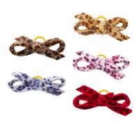 ZYKEJJDDAK Lot de 5 nœuds colorés faits à la main pour animaux domestiques