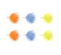 ZYKEJJDDAK Lot de 6 jouets interactifs pour chat à plumes de rechange pour tête de FOFO pour exercice d'intérieur pour chat