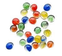 ZYKEJJDDAK Lot de petites perles en verre marbré à dos plat pour décoration de maison, jardin, vase et projets d'artisanat 1 kg