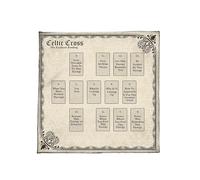 ZYKEJJDDAK Nappe de tarots, motif constellations, astrologie, autel, tissu de divinations, nappe, tapisserie, sorcellerie, fournitures de constellations, nappe de carte de tarots, nappe spirituelle