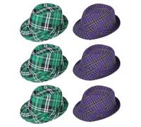 ZYKEJJDDAK Patricks Day Chapeau nœud papillon Barbe Serre-tête Collier Lunettes Jupe Gants Manches Longues Patricks Costume Patricks