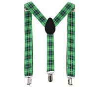 ZYKEJJDDAK Patricks Day Chapeau nœud papillon Barbe Serre-tête Collier Lunettes Jupe Gants Manches Longues Patricks Costume Patricks