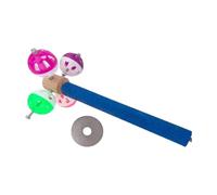 ZYKEJJDDAK Perchoir rotatif en bois pour perroquets Stimulation mentale et coupe des ongles Accessoire d'enrichissement et d'entraînement Perchoir à mâcher