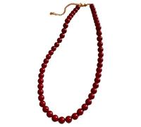 ZYKEJJDDAK Perles rondes multi-usages en verre naturel non traité pour bijoux élégants et élégants, 9.75x2.34in, Acier titane, Pas de gemme