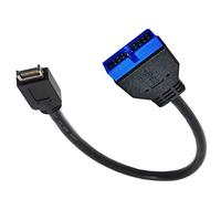 ZYKEJJDDAK Petit câble adaptateur USB 3.0 20 broches vers 1 type E pour panneau avant 20 broches 1 vers 0 pour PC construit 1 pièce/2 câbles USB de vitesse