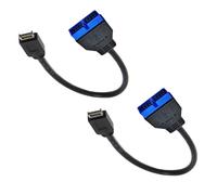 ZYKEJJDDAK Petit câble adaptateur USB 3.0 20 broches vers 1 type E pour panneau avant 20 broches 1 vers 0 pour PC construit 1 pièce/2 câbles USB de vitesse