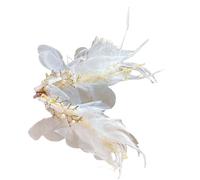 ZYKEJJDDAK Pince à cheveux à plumes en forme d'aile brodée pour femme et fille