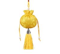 ZYKEJJDDAK Pochettes à cordon de serrage - Sac chinois brodé vide sac porte-monnaie avec pompons pour pendentif de voiture et maison