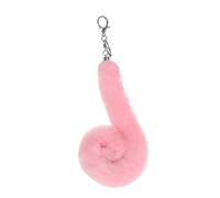ZYKEJJDDAK Porte-clés en forme de queue de chat de 50 cm en peluche pour sac à main