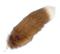 ZYKEJJDDAK Porte-clés en forme de queue de renard - 40 cm de long - Ornements de chaînes de voiture