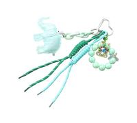 ZYKEJJDDAK Porte-clés en polyuréthane pour femme - Accessoires de sac à main - Décoration de sac à main - Ajoute un style unique aux tenues quotidiennes - Breloque de sac à main tendance, Vert