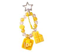 ZYKEJJDDAK Porte-clés esthétique pour sac à main, sac à dos, sac, pendentif en forme de cœur, porte-clés de voiture pour femmes et filles, Gâteau chocolat