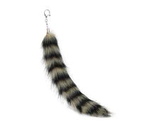 ZYKEJJDDAK Porte-clés queue de renard en fausse fourrure de renard - Pendentif pour sac à main