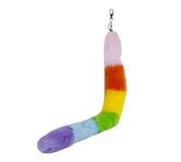ZYKEJJDDAK Porte-clés queue de renard en fausse fourrure de renard - Pendentif pour sac à main