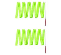 ZYKEJJDDAK Ruban de gymnastique coloré de 2 m avec tige tourbillonnante pour la danse artistique, la gymnastique pour enfants