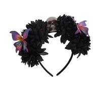 ZYKEJJDDAK Serre-tête élastique motif squelette foncé pour cosplay, événement et festival