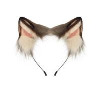 ZYKEJJDDAK Serre-tête oreilles de renard pelucheuses pour Halloween, cosplay, fête, accessoires de costume de chats