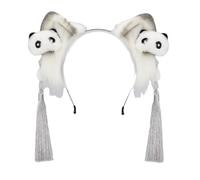 ZYKEJJDDAK Serre-tête réglable avec oreilles de chats en fourrure pour anime cosplay accessoire de cheveux en peluche douce accessoire de cheveux costume coiffure tendance bandeau d'oreille animal en