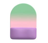 ZYKEJJDDAK Tapis de souris demi-rond en mousse à mémoire de forme avec repose-poignet anti-fatigue et base en caoutchouc antidérapant pour bureau d'ordinateur