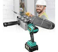 ZyKnaurral Enfile-Aiguille d'électricien entièrement Automatique, enfile-Aiguille électrique à Batterie au Lithium, Batterie au Lithium 5000mAh, Vitesse de Traction du Fil 40 m/Min,2*Battery