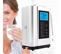 ZyKnaurral Machine à Eau Alcaline Acide, Ph 3,5-10,5, Ioniseur d'eau Alcaline pour La Cuisine, écran LCD, Orp +500 à -550 Mv, Kit Ioniseur d'eau, Usage Quotidien pour Café Et Thé White