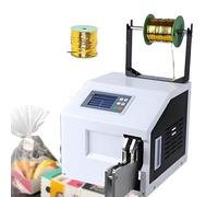 ZyKnaurral Machine à Sceller Les Sacs Alimentaires, Système Automatique De Fermeture par Lien Torsadé, avec 1 Rouleau De Fil Métallique, pour Emballage De Boulangerie, De Bonbons Et De Collations A