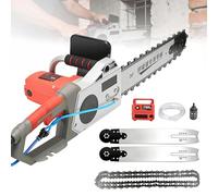 ZyKnaurral Tronçonneuse Électrique, Scie à Béton à Chaîne Diamantée, Profondeur de Coupe 35cm/480 cm, pour Porcelaine, Béton, Pierre, Rénovation De Maisons Anciennes Depth35cm