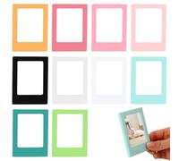 Zykra 10 Pièces Mini Cadre Photo, 8.9x6.6cm Mini Cadres Photo Polaroid, Cadre Photo Magnetique Frigo, Cadres Photo Magnétiques Compatible avec Fujifilm Instax