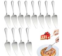 Zykra 12 Pcs Pelle à Tarte en Acier Inoxydable, Serveur de Tarte en Acier Inoxydable, Pelle à Gâteau Set Acier Inoxydable, Couteau à Gâteau avec Bords Dentelés Set, Pelle a Tarte pour Cuisines, Fêtes