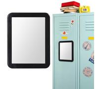 Zykra Miroir de Casier Magnétique, 17.5x13.5cm Rectangulaire Miroir Magnétique de Casier, Petit Incassable Mirror Magnt pour Armoire de Bureau, Casie d'école, Casie de Gym