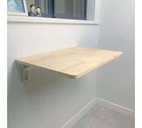 Zykuosus Bureau pliable mural simple et durable en bois massif compact pour économiser de l'espace de travail parfait pour le bureau à domicile (taille : 50 x 30 cm)