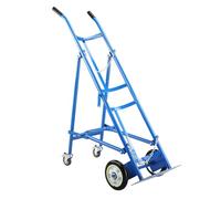 Zykuosus Chariot Pliable pour Bouteilles d'oxygène à 4 Roues, en Acier au Carbone Robuste, Support pour Bouteilles de Propane pour hôpitaux, cliniques, laboratoires et Domicile (Bleu)