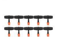 ZYLARUM 10Pcs Adjustable Misting Nozzle for 8/12 Tube | Garden Irrigation Tee with Secure Connection Design | Water Saving Sprinkler for Horticulture/Lawn/Greenhouse | ABS Plastic,