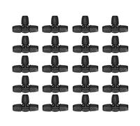 ZYLARUM 20Pcs Straight Tee Connector | Adjustable Atomizing Nozzle for 811 Pipes | Garden Irrigation Fittings for Public Green Space/Home Gardening/Plant Watering