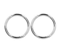 ZYLARUM 2pcs en Acier en Carbone en Acier Taureau de Nez | Anneau de Nez de bétail Non corrosif pour Les Animaux de Ferme/Usage vétérinaire | Verrouillage Facile et Conception Arrondie