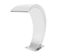 ZYLARUM 304 Fauce de Cascade en Acier Inoxydable | Fil de Conception de l'arc G1 | Fountain Tap pour Les piscines/Jardins | Robuste et résistant aux intempéries