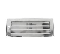 ZYLARUM 316 Stainless Steel Louvered Vent Cover | Adjustable Window for Boats/Yachts/RVs | 19.69x7.87in Rustproof Ventilation Panel