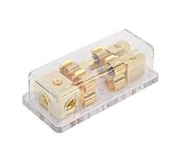 ZYLARUM 60A Electrical Distribution Block | 1 in 2 Out Circuit Component for Car Audio/RV/Solar System | ABS Flame Retardant & Particle Guard Case