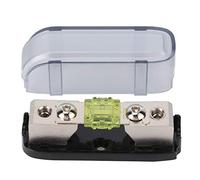 ZYLARUM AGU Holder | Single Way Box & Distribution Block for Car Audio/Boat/RV | 8GA 10GA Wire, 32V DC, Plated (Yellow 100A)