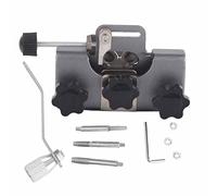 ZYLARUM Ajusteur de la tronçonneuse | Outil de manivelle Portable pour Les tronçonneuses électriques/gaz | Gabarit d'aigrissant en Alliage en Aluminium léger avec 3 têtes de broyage | (Gray)