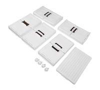 ZYLARUM Bac de rangement pliable à 4 roues | Conteneur empilable à plusieurs niveaux pour chambre/salon/placard | Boîte de rangement en PP PET pour jouets, artisanat et fournitures (M 5 Tier)
