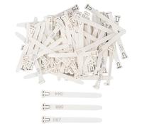 ZYLARUM Bandes de Cuisses de Poulet numérotées 1 à 100 | Anneaux d'identification réutilisables en PP pour la Gestion des volailles | Bandes de Pattes pour Poulets/Canards/Pigeons/oies | (White)