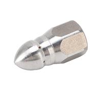 ZYLARUM Buse de laveuse à Haute Pression 304 en Acier Inoxydable | Buse de Jet d'égout pour l'entretien/l'entraînement du Tuyau Débrouiller | Fil G1 / 4 avec Jets Avant et arrière |